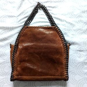 Italian Brown Leather Handbag